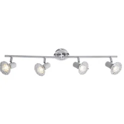 Plafonnier Globo Gem Led Blanc, 4 Lumieres