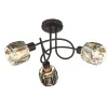 Plafonnier Globo Indiana Bronze, 3 Lumieres