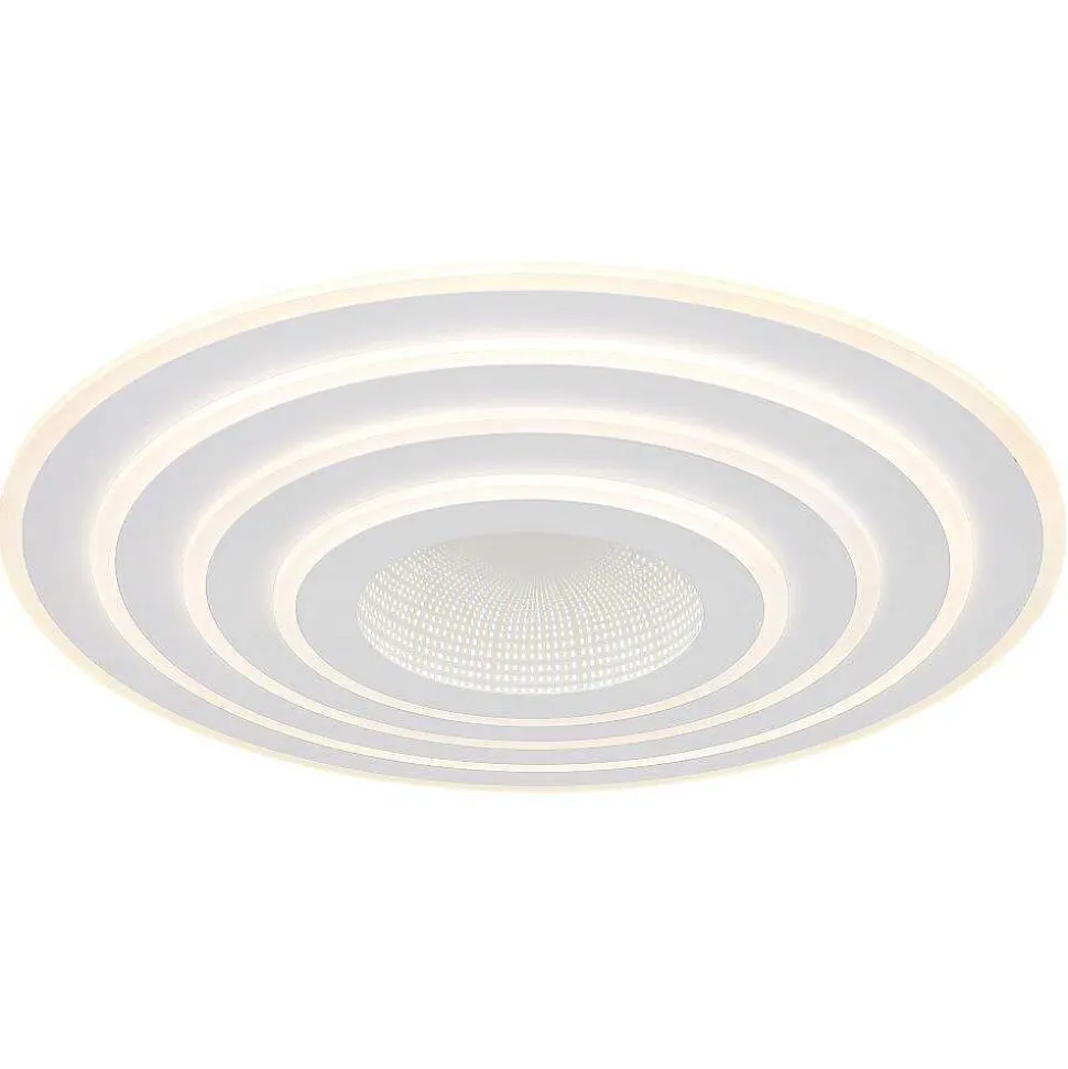 Plafonnier Globo Jocelyn Led Blanc, 1 Lumiere, Telecommandes