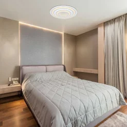 Plafonnier Globo Jocelyn Led Blanc, 1 Lumiere, Telecommandes