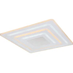 Plafonnier Globo Jocelyn Led Blanc, 1 Lumiere, Telecommandes