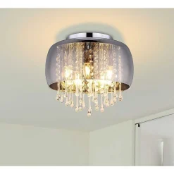 Plafonnier Globo Kalla Chrome, 5 Lumieres