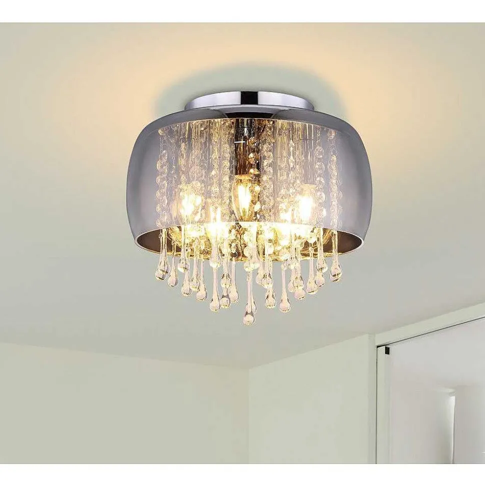 Plafonnier Globo Kalla Chrome, 5 Lumieres