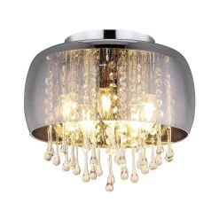 Plafonnier Globo Kalla Chrome, 5 Lumieres