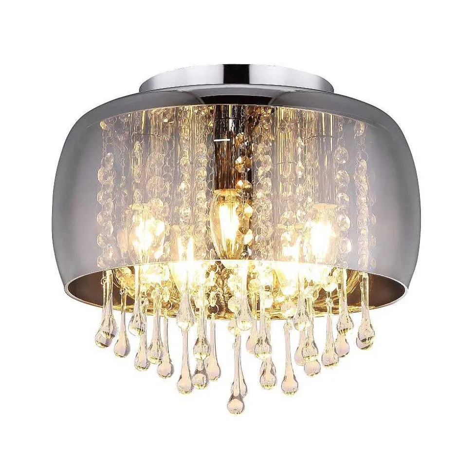 Plafonnier Globo Kalla Chrome, 5 Lumieres