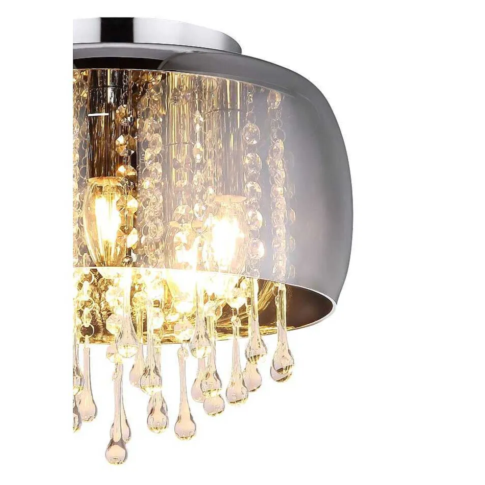 Plafonnier Globo Kalla Chrome, 5 Lumieres