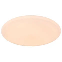 Plafonnier Globo Rena Led Blanc, 1 Lumiere, Telecommandes, Changeur De Couleurs