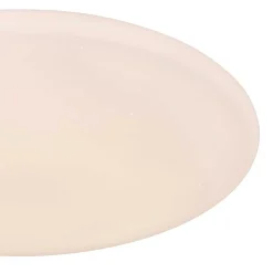 Plafonnier Globo Rena Led Blanc, 1 Lumiere, Telecommandes, Changeur De Couleurs