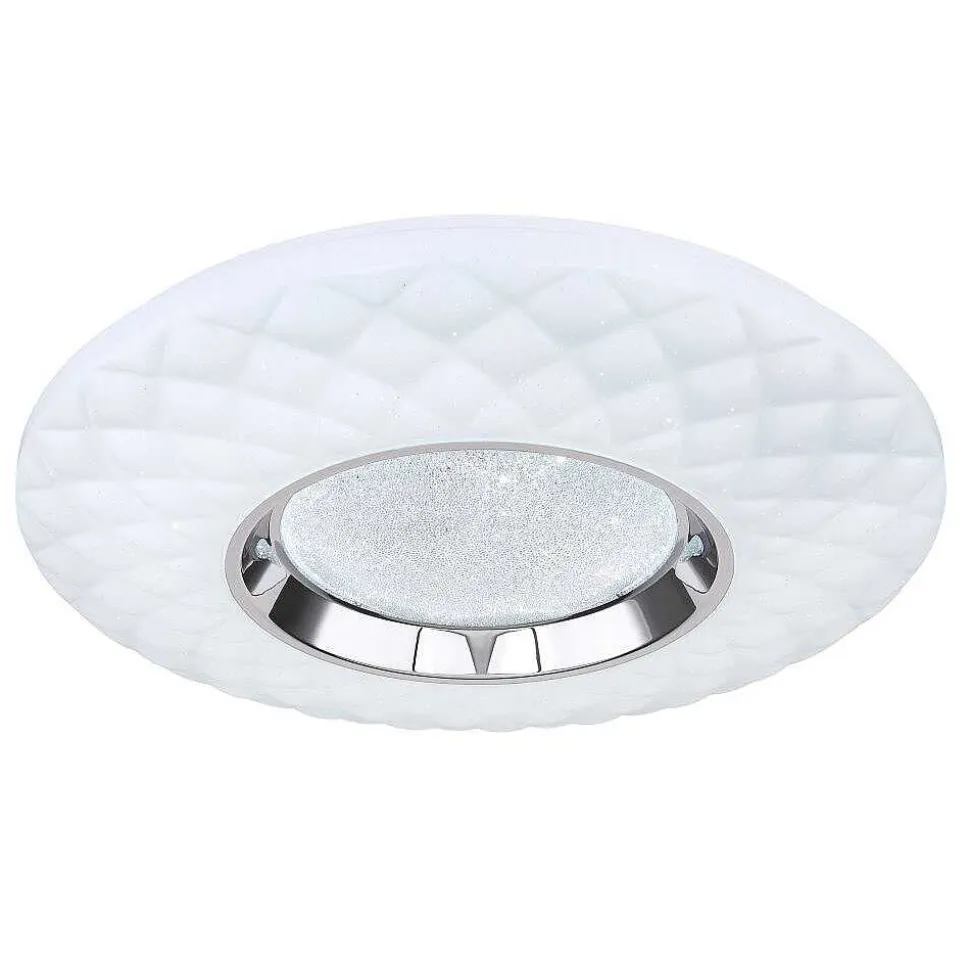 Plafonnier Globo Rita Led Blanc, 1 Lumiere, Telecommandes