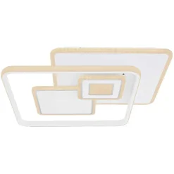 Plafonnier Globo Roderick Led Blanc, 1 Lumiere, Telecommandes