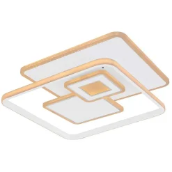 Plafonnier Globo Roderick Led Blanc, 1 Lumiere, Telecommandes