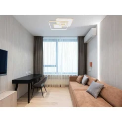 Plafonnier Globo Roderick Led Blanc, 1 Lumiere, Telecommandes