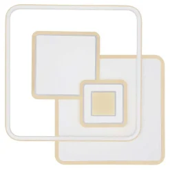 Plafonnier Globo Roderick Led Blanc, 1 Lumiere, Telecommandes