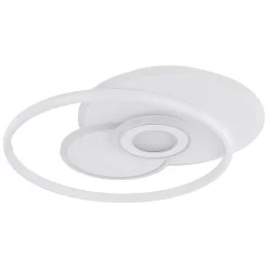 Plafonnier Globo Roderick Led Blanc, 1 Lumiere, Telecommandes