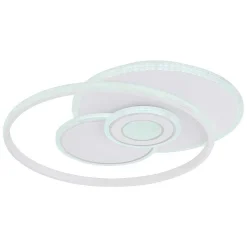 Plafonnier Globo Roderick Led Blanc, 1 Lumiere, Telecommandes