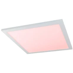 Plafonnier Globo Rosi Led Blanc, 1 Lumiere, Telecommandes, Changeur De Couleurs