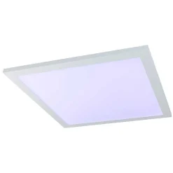 Plafonnier Globo Rosi Led Blanc, 1 Lumiere, Telecommandes, Changeur De Couleurs