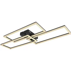 Plafonnier Globo Tiny Led Noir, 1 Lumiere, Telecommandes