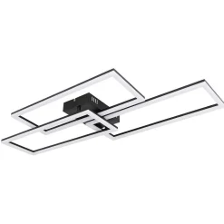 Plafonnier Globo Tiny Led Noir, 1 Lumiere, Telecommandes