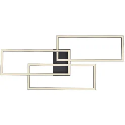 Plafonnier Globo Tiny Led Noir, 1 Lumiere, Telecommandes