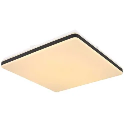 Plafonnier Globo Ully Led Noir, 1 Lumiere, Telecommandes