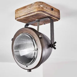 Plafonnier Glostrup Brun, Acier Inoxydable, 1 Lumiere