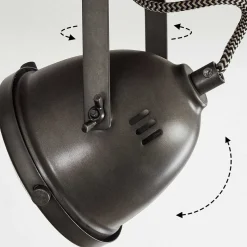 Plafonnier Glostrup Brun, Acier Inoxydable, 4 Lumieres