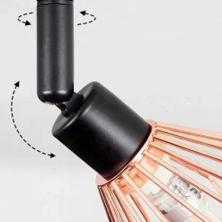 Plafonnier Gronhoj Noir, 2 Lumieres