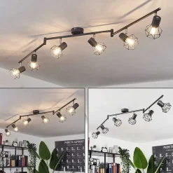 Plafonnier Gullspang Anthracite, 6 Lumieres