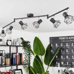 Plafonnier Gullspang Anthracite, 6 Lumieres