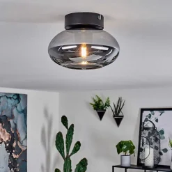 Plafonnier Haikala Noir, 1 Lumiere