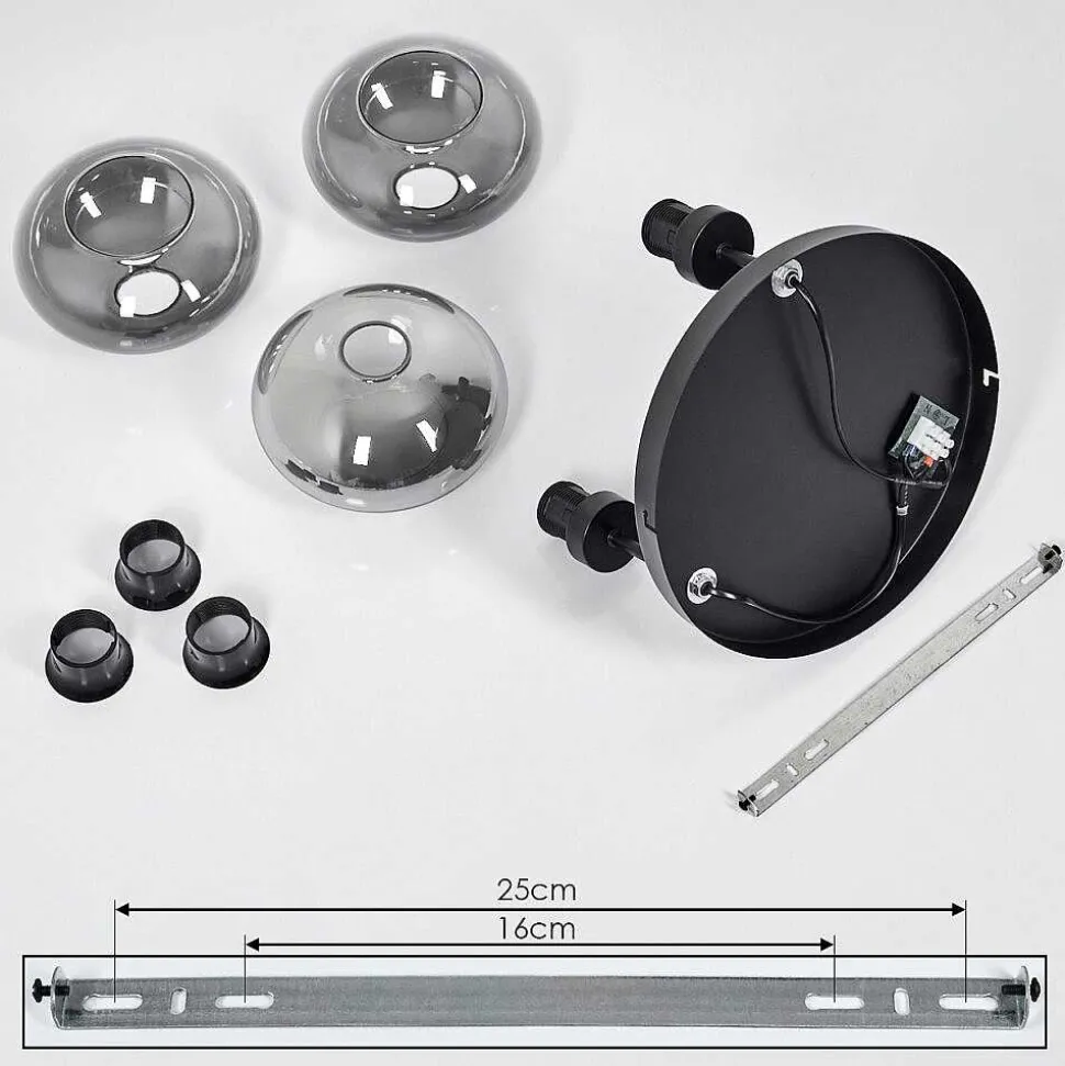 Plafonnier Haikala Noir, 3 Lumieres