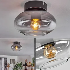 Plafonnier Haikala Noir, 1 Lumiere