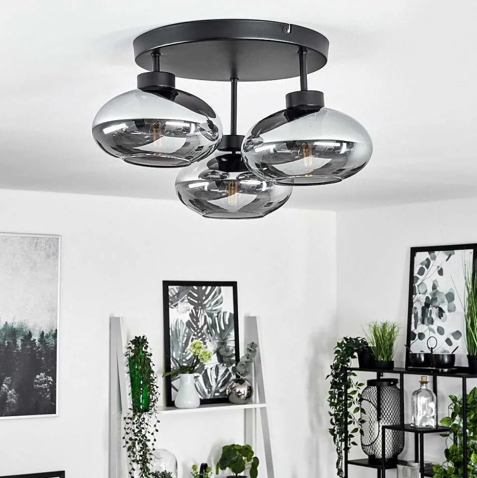 Plafonnier Haikala Noir, 3 Lumieres