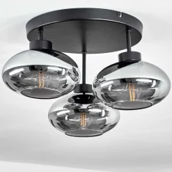 Plafonnier Haikala Noir, 3 Lumieres