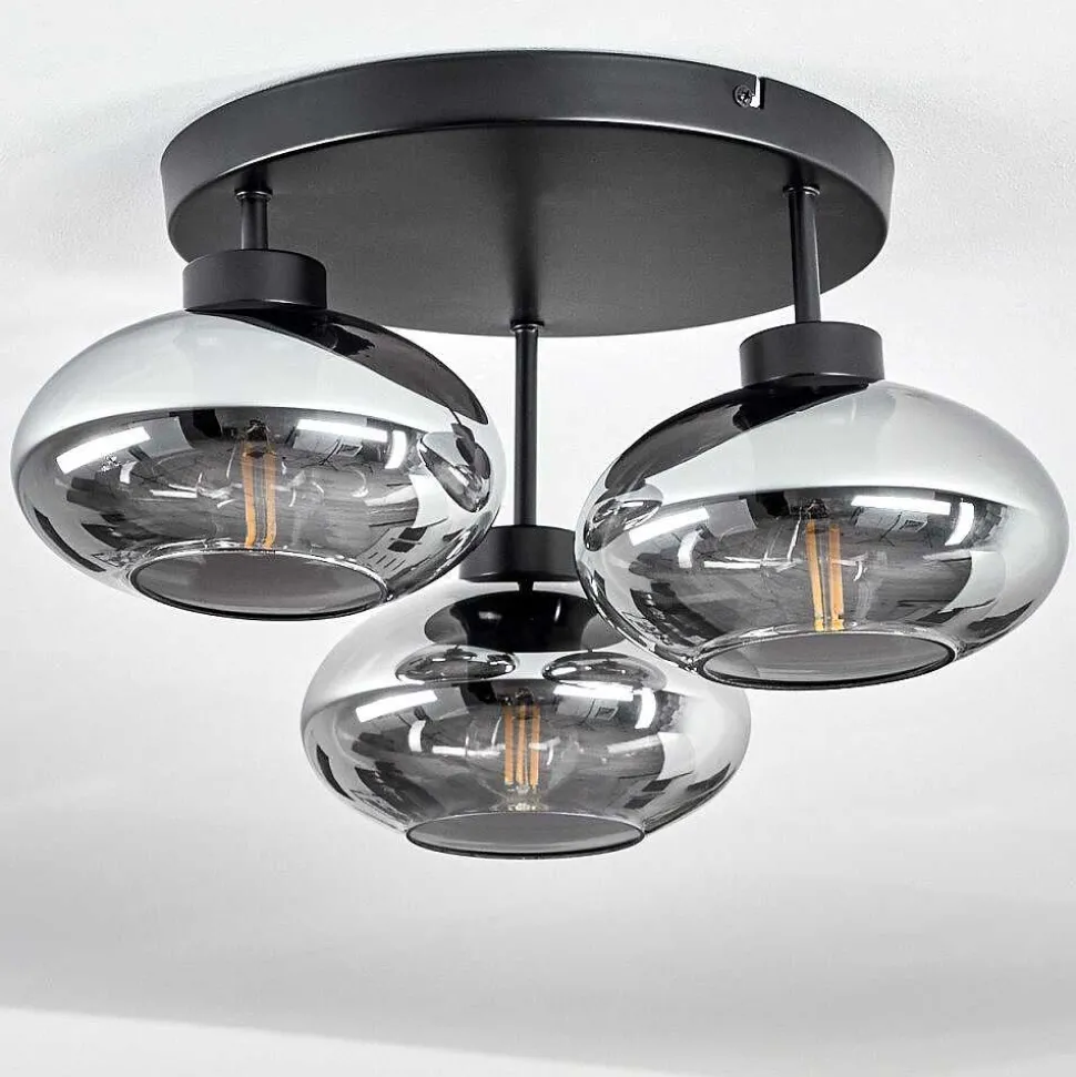 Plafonnier Haikala Noir, 3 Lumieres