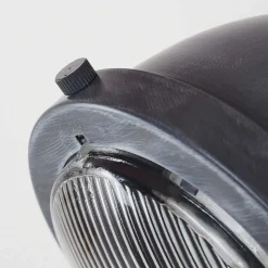 Plafonnier Herford Gris, Bois Fonce, 3 Lumieres