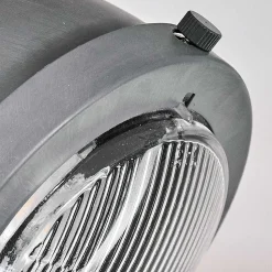 Plafonnier Herford Gris, Bois Clair, 2 Lumieres