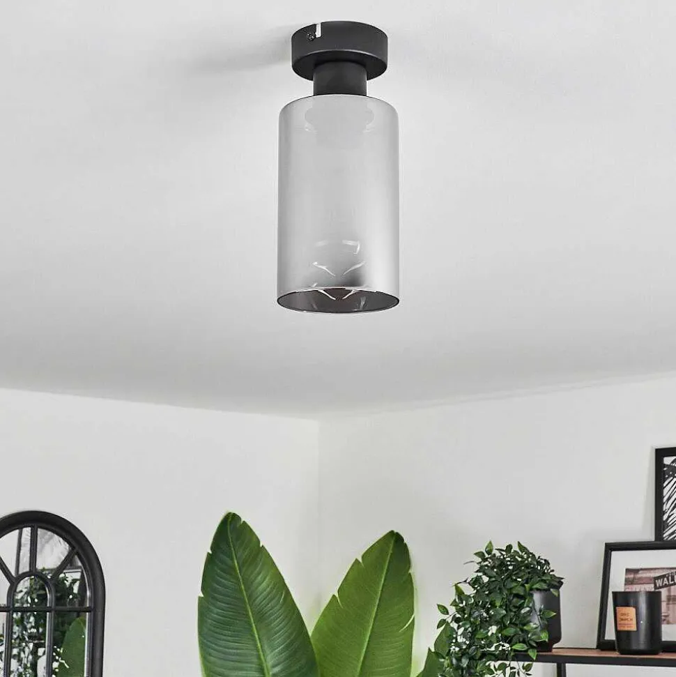 Plafonnier Hunouri Noir, 1 Lumiere