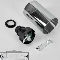 Plafonnier Hunouri Noir, 1 Lumiere