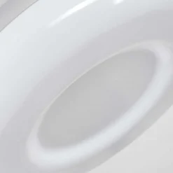 Plafonnier Idual Daphnis Led Argente, Blanc, 1 Lumiere, Telecommandes, Changeur De Couleurs