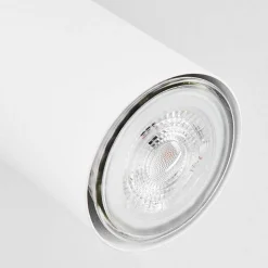 Plafonnier Javel Chrome, Blanc, 2 Lumieres