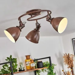 Plafonnier Koppom Rouille, 3 Lumieres