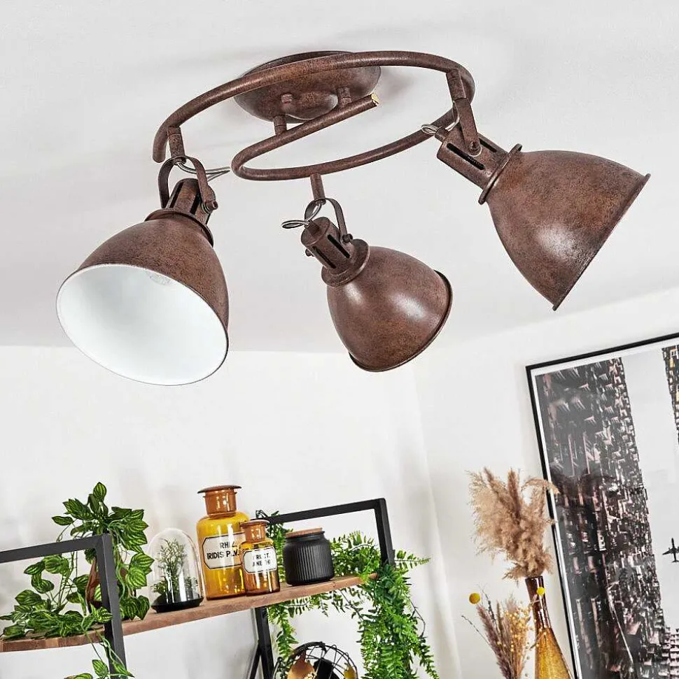 Plafonnier Koppom Rouille, 3 Lumieres