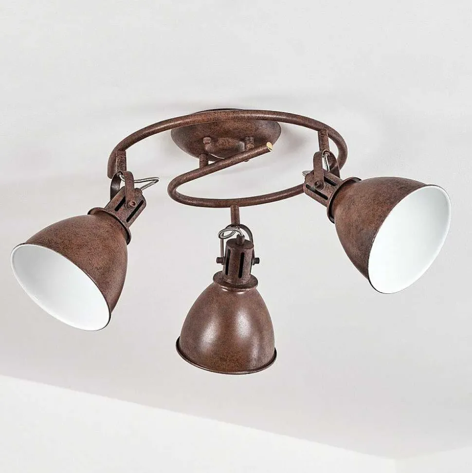 Plafonnier Koppom Rouille, 3 Lumieres