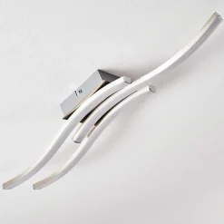 Plafonnier Letala Led Chrome, Nickel Mat, 3 Lumieres