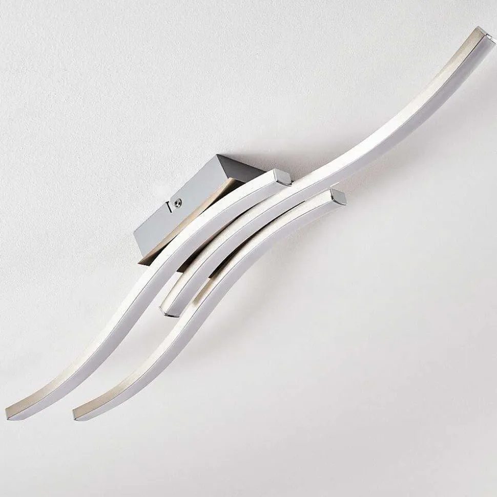 Plafonnier Letala Led Chrome, Nickel Mat, 3 Lumieres