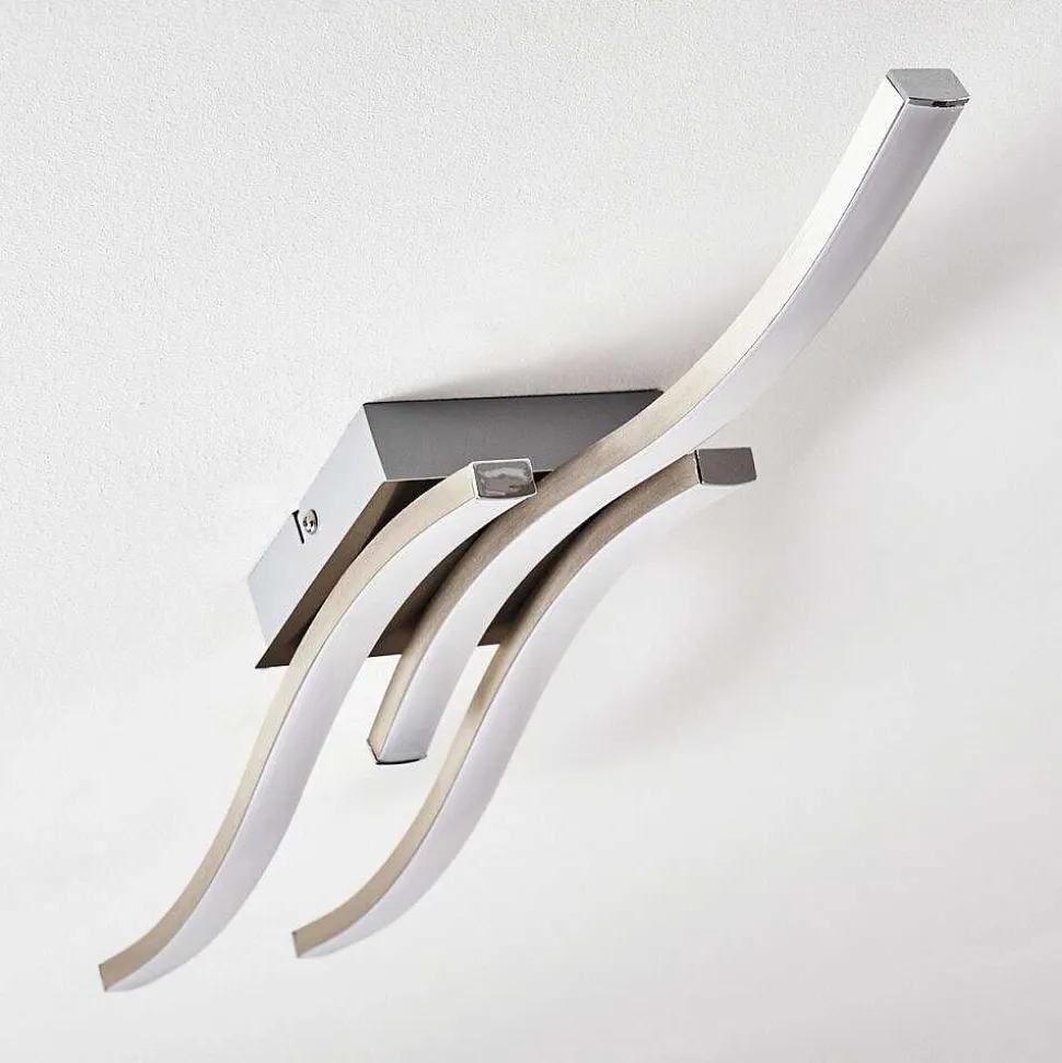 Plafonnier Letala Led Chrome, Nickel Mat, 3 Lumieres