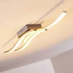 Plafonnier Letala Led Chrome, Nickel Mat, 3 Lumieres