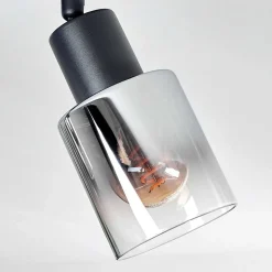 Plafonnier Leteque Noir, 2 Lumieres